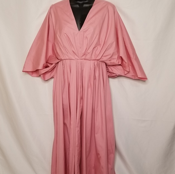 Roksanda gather cape poplin midi dress - Picture 7 of 14